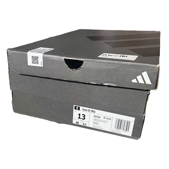 adidas Cleats Mens 13 Baseball Black ICON 7‎ TPU Silver 3 Stripes IG7109 Spring main image 4